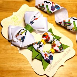 FIESTA Ribbon hair bow set